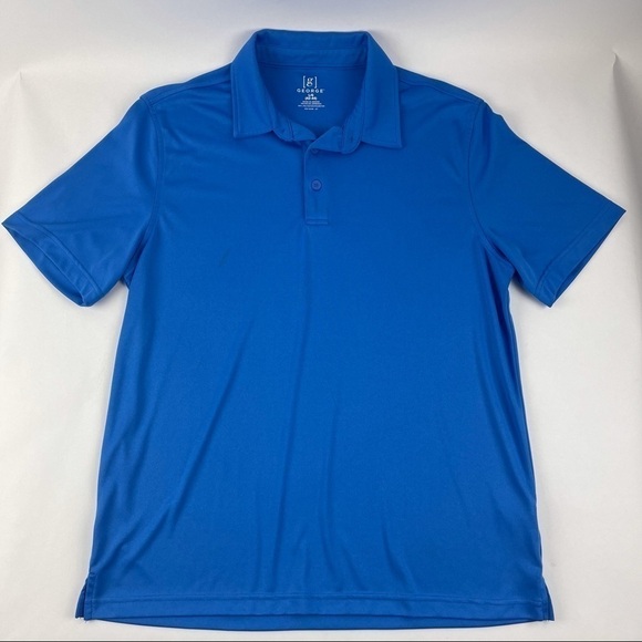 George Mens Polo Blue Large 42-44 - Picture 3 of 6